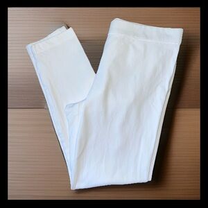 Lauren Ralph Lauren‎ White Skinny Ankle Pants Essential Summer Beach Size 10 EUC